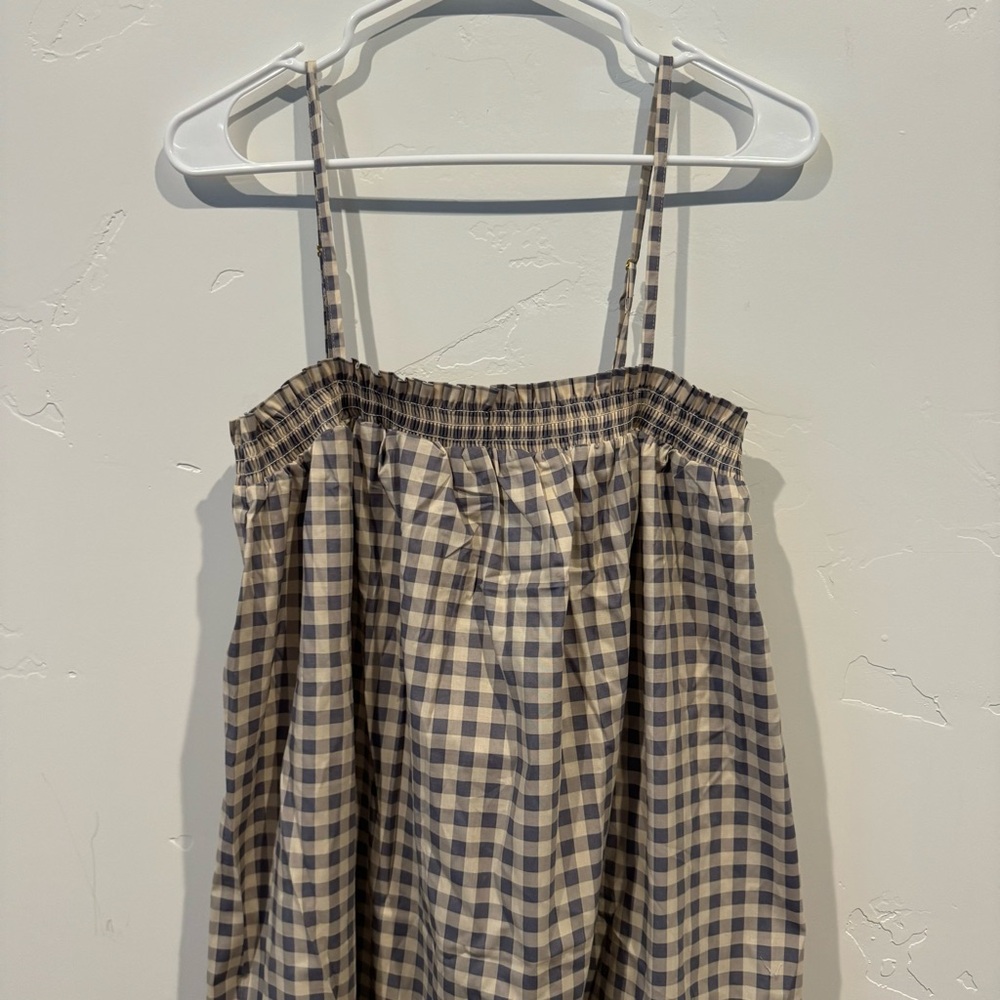 WeWoreWhat Smocked Gingham Midi Dress - Picture 5 of 16